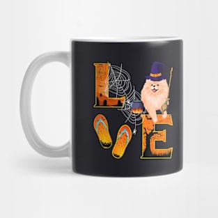 Pomeranian Love Halloween Boo Dog Pomeranian Lover Mug